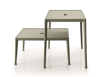 MIRTO OUTDOOR - Rectangular aluminium garden side table by B&B Italia Outdoor - view 2